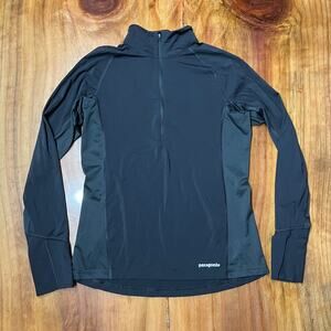 Patagonia W's All Weather Zip Neck Shirt Small Running Athletic 24209 Y3-11
